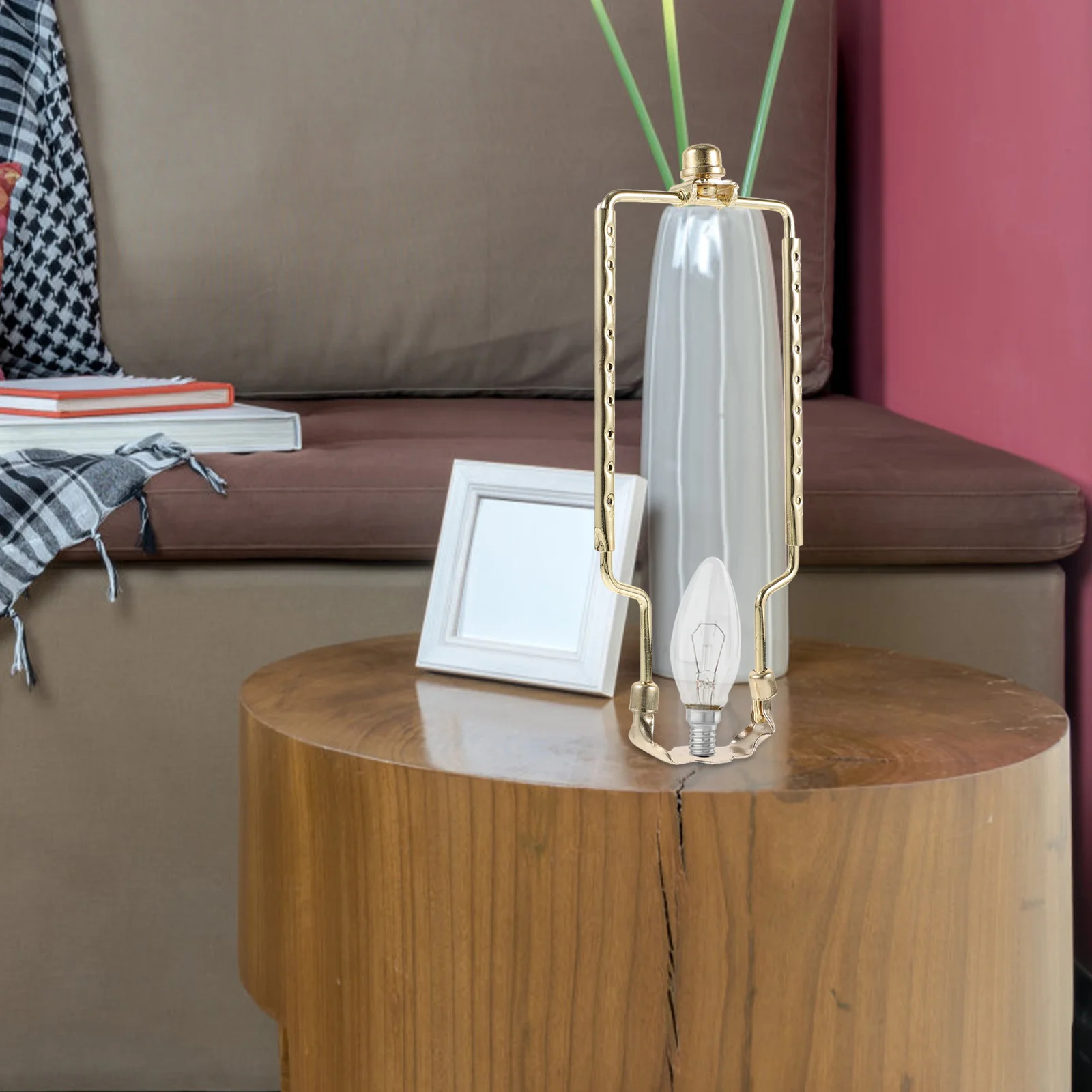 

Iron Lamp Bracket Horn Frame Lampshade Holder Bright Color Not Fading Easy Install Table Floor Lamps Lamp Shade Holder