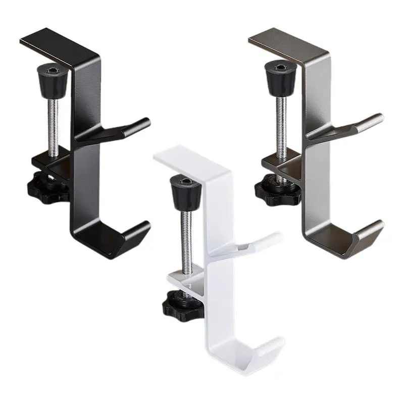 Многофункциональный регулируемый Настольный крючок, Портативная подставка для наушников, Настольный держатель для гарнитуры, без перфорации, Настольный кронштейн для дома и офиса