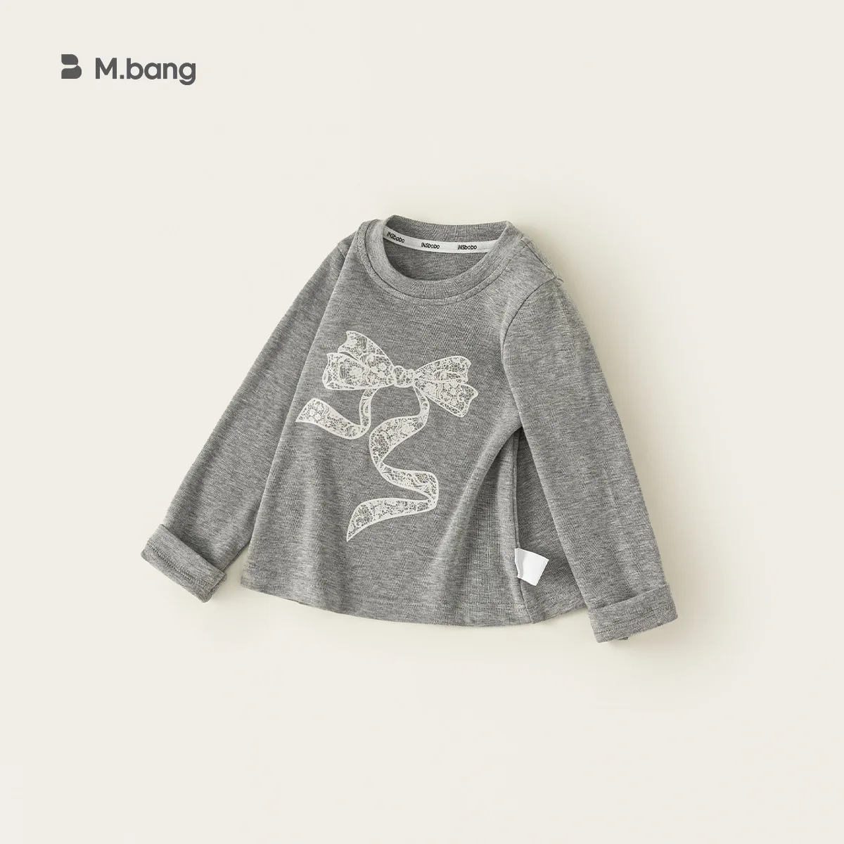 Spring Autumn Childrens Wear 2026 Girls Long Sleeve T Shirt Lace Bow Knot Kids Undershirt Slim Toddler Top
