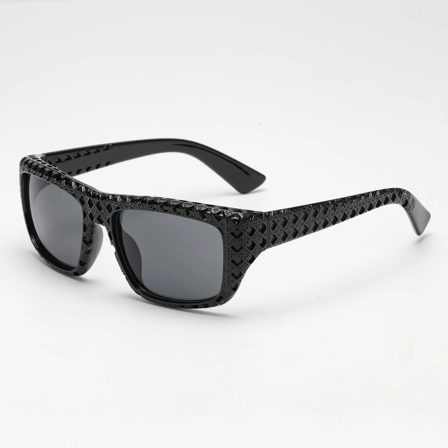 New Fashion Metal Small Frame Square Designer Women's Sunglasses Sunglasses with Simple Lines Star Same Style