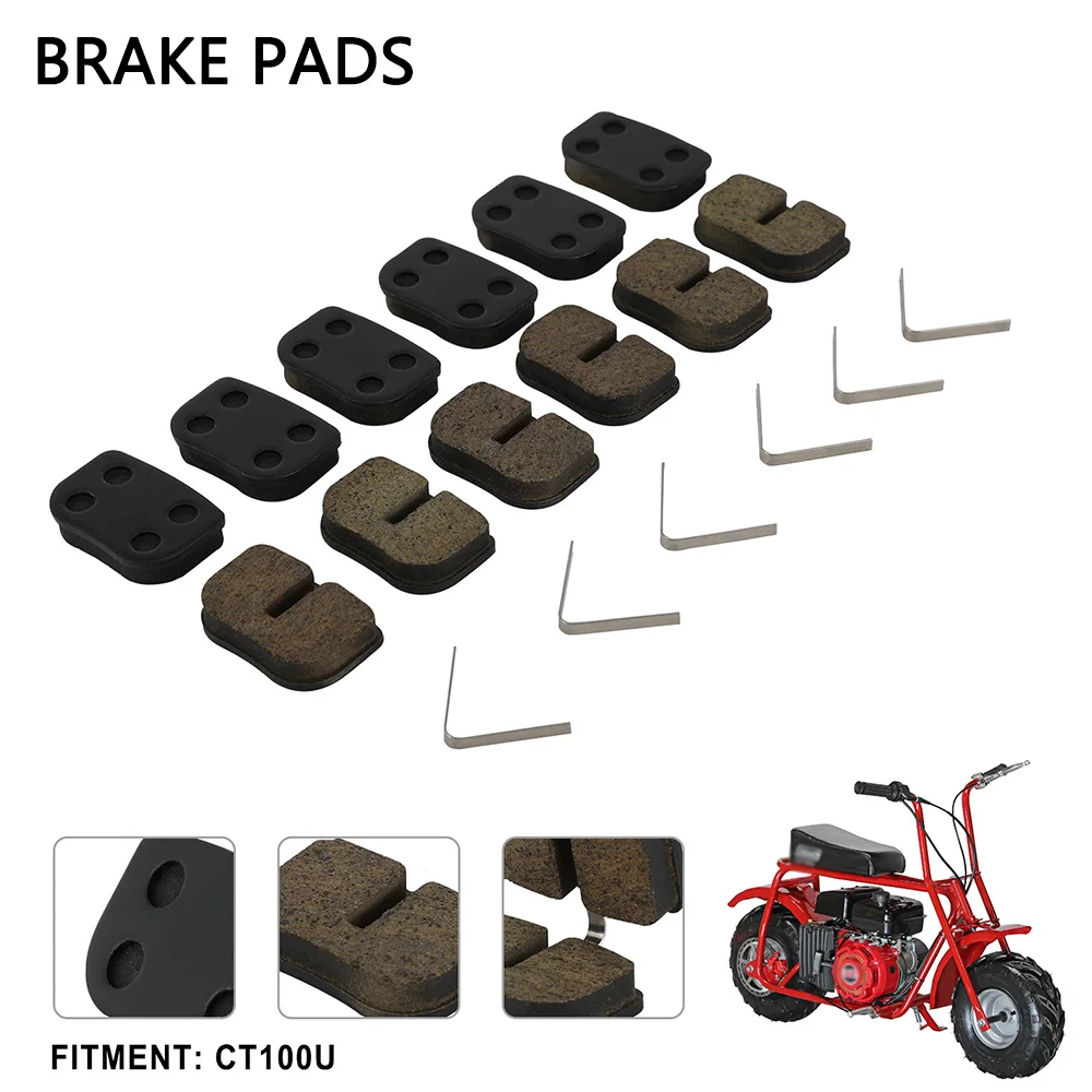 Disc Brake Pads For 79cc 97cc 100cc 105cc Mini Bike 2.8hp Coleman CT100U CC100X Baja Doodle Bug DB30 Monster Moto MMB80 MMB105