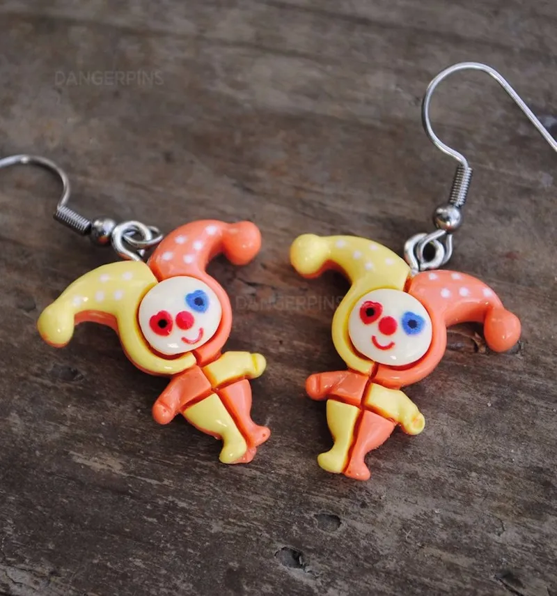 New Cute Weirdo Jester Clown Earrings Novelty Personalized Earrings Creative Bohemian Jewelry Hip Hop Is A Gift for Women