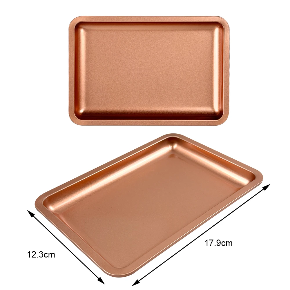 New Stainless Steel Square Storage Tray Dental Medical Tools Nail Tattoo Art Equipment Plate Dentistry Surgical Placement Box view 5
