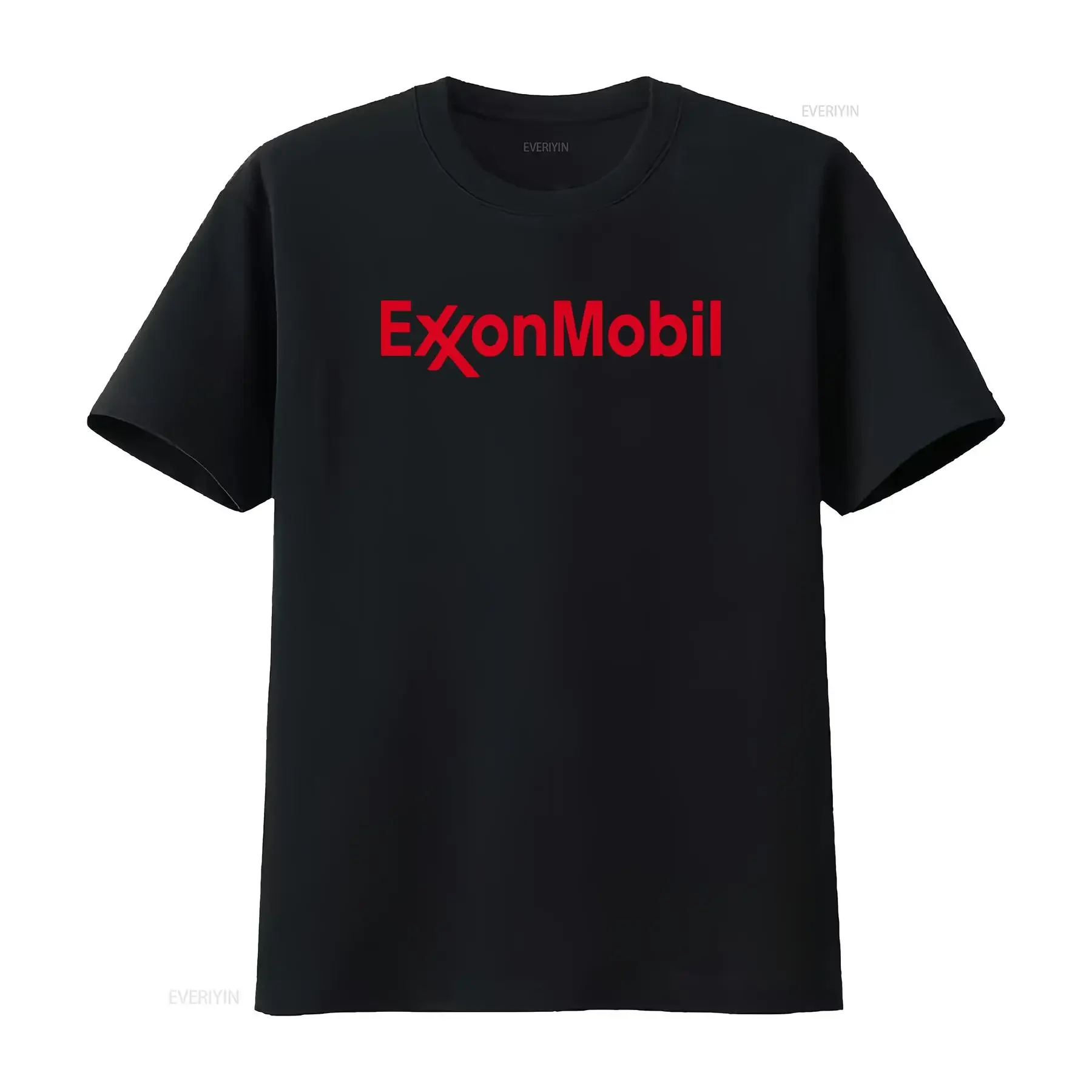 Exxon Mobil Logo Men's Grey T Shirt Sizes S 5XL vintage Washed Unisex Stylish Casual Slightly Comfortable graphic streetwear