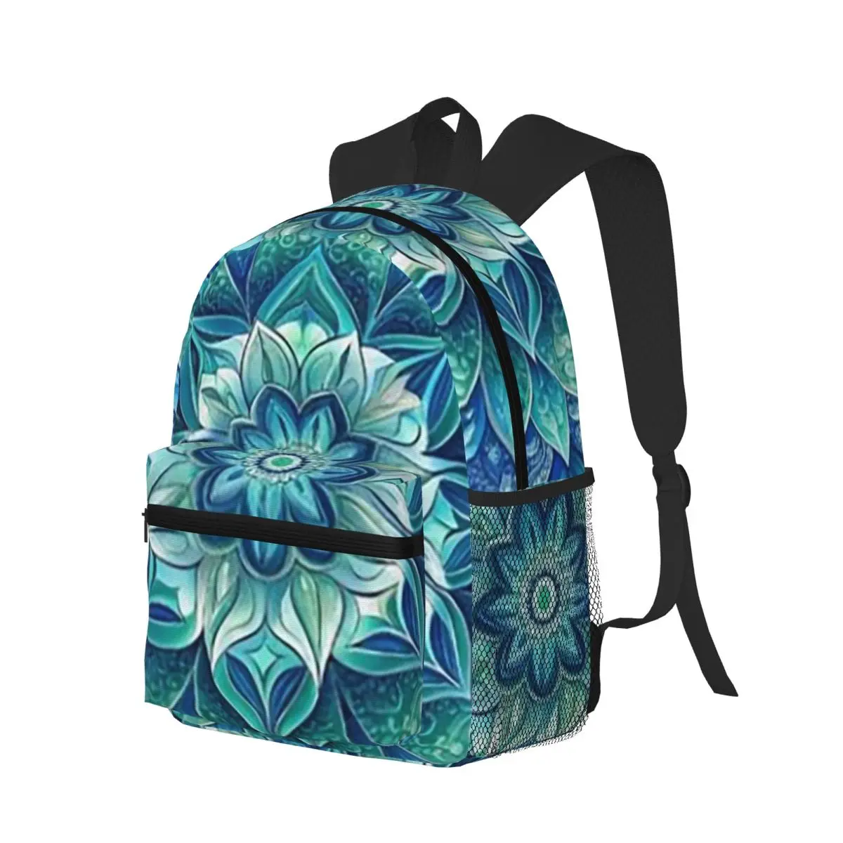 Bohemian Mandala Print Pattern Student Backpack School Bag Hiking Travel Daypack for Men Women Bookbag Shoulder Bags
