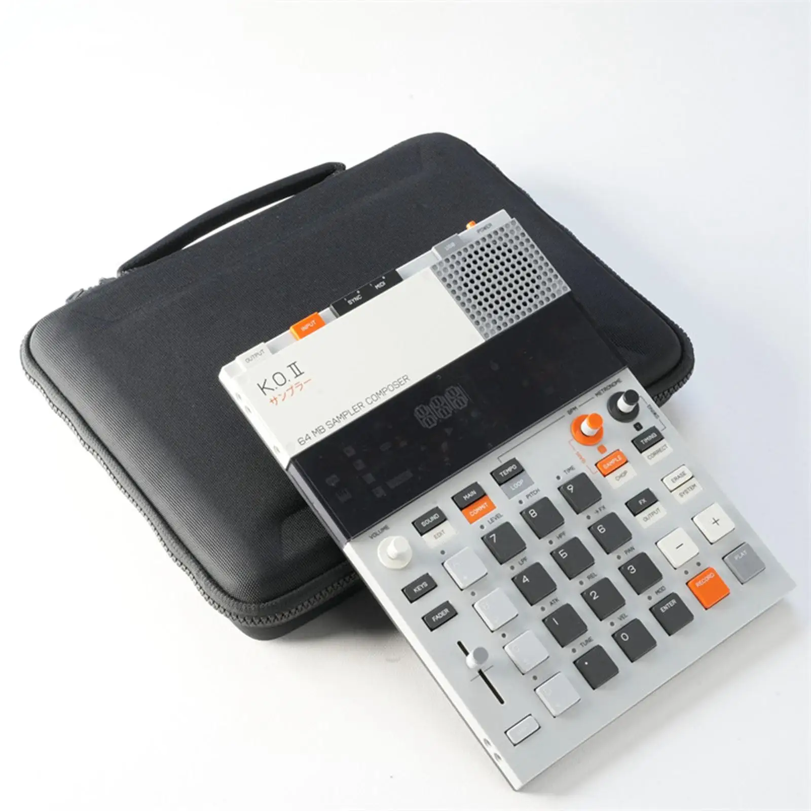 コンパクトサンプラーキャリングバッグ、傷に強い耐久性のあるevaハードケース、ハンドル付き、ep-133-ko-ii-ep-1320用