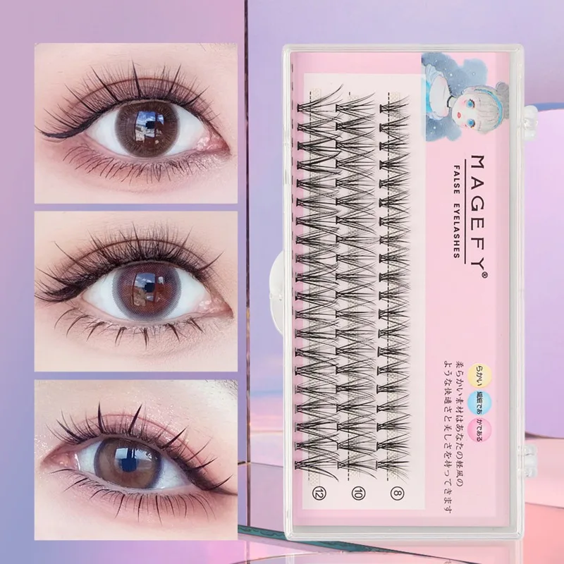 20Pcs X 3 Sizes False Eyelashes Set Lightweight Combo Individuals Eye Lashes Makeup Natural Long Mix Tools Mascara Maquiagem