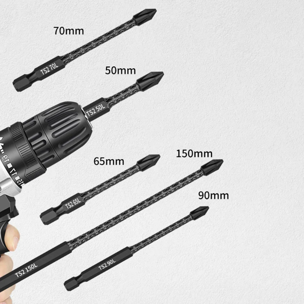 For Strong High-Strength Operations Anti-Slip Screwdriver Bit Power Drilling Bit Color As Picture Wear-resistant 65mm 70mm