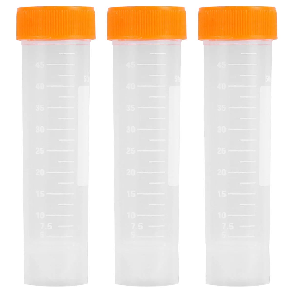 

50Ml Centrifuge Tubes Conical Tubes LeakProof Screw Caps Plastic Container Graduated Write Marks Laboratory Lab School