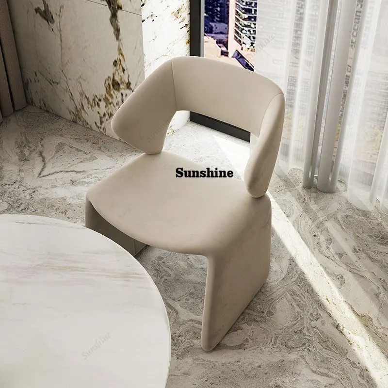 Nordic Soft Package Dining Chair Simple Hotel Negotiation Chair Backrest Restaurant Chair