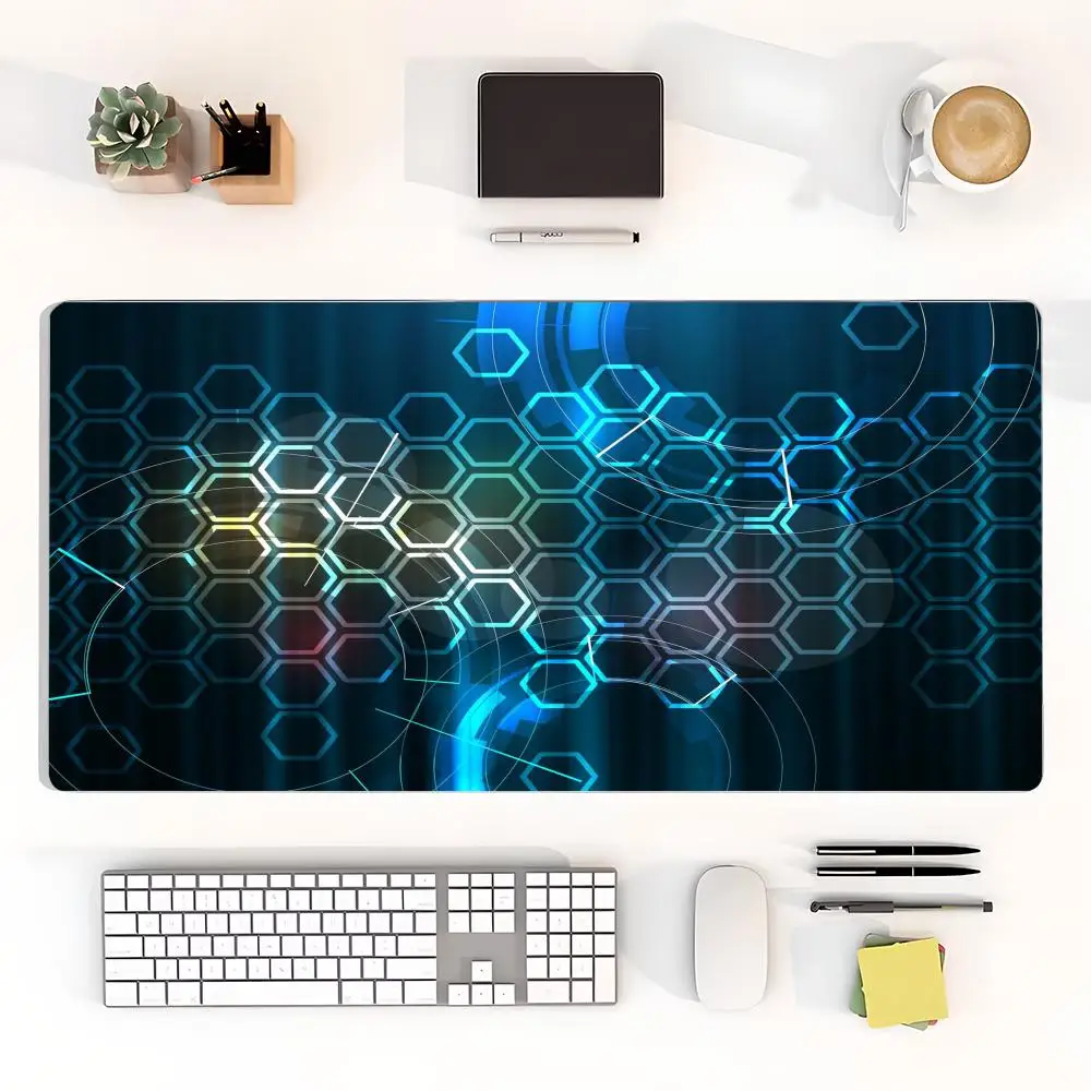 

Natural rubber mouse pad, extra large, stain-resistant desktop pad, dense-lock edge office mouse