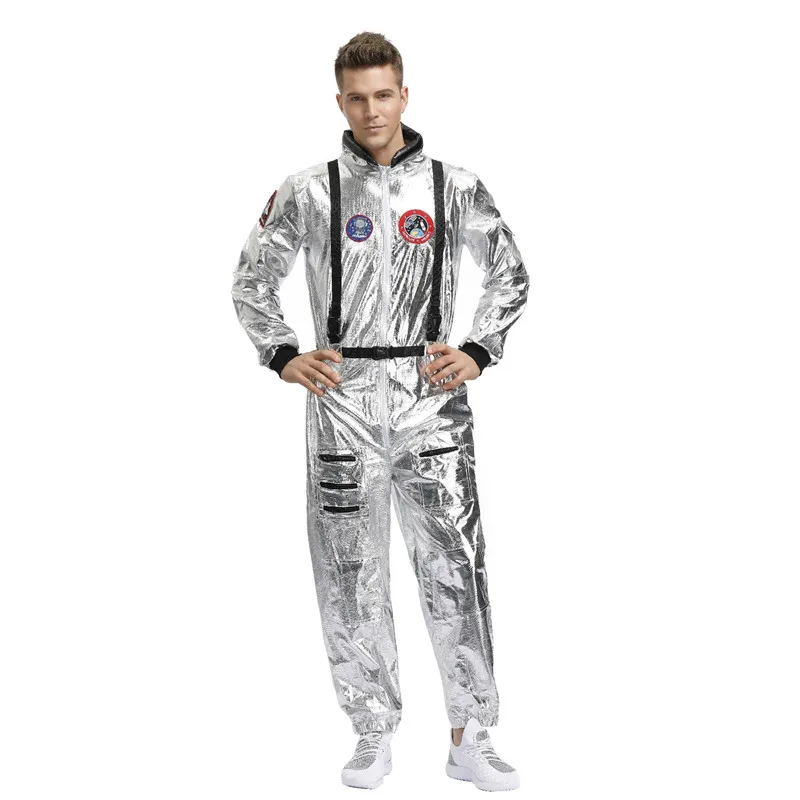 Halloween Raumanzug Paar Eltern-Kind orm Astronaut Bühnenkostüm Polyesterfaser 00 % Sommerkollektion Ethnische Kleidung