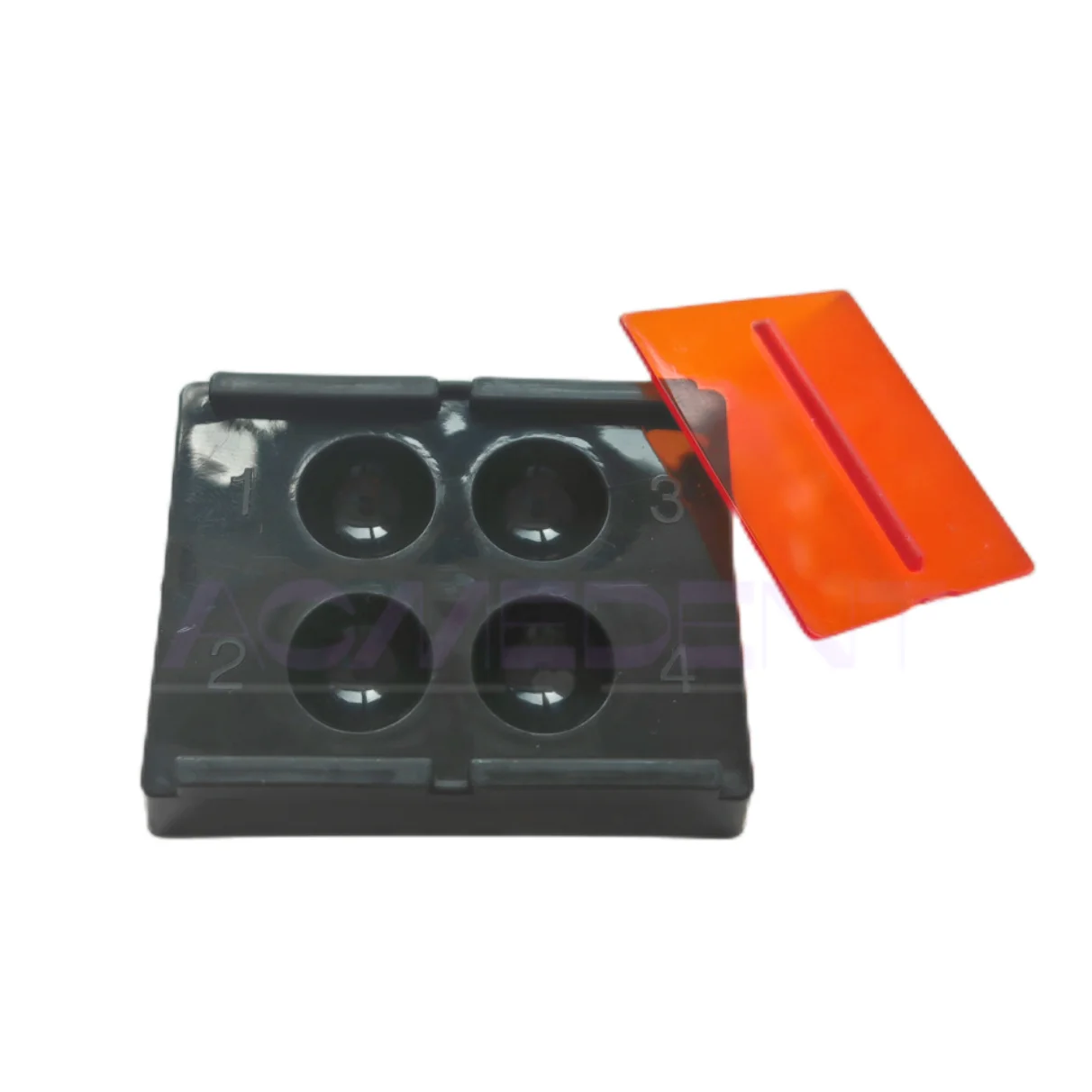 20 Pieces Dental Mixing Well Composite Resin Light-proof Storage Box Shading Protector Blocking Lid Dentist Material