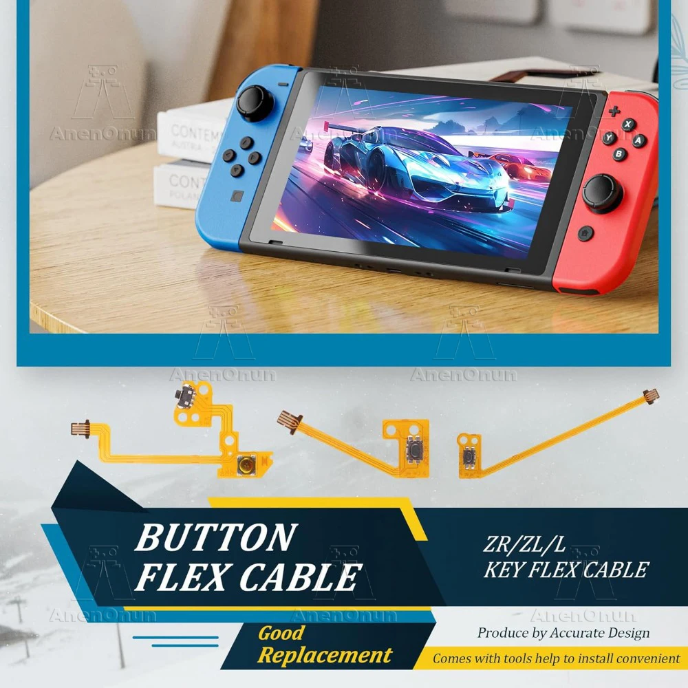 ZL/ZR/L Button Flex Cable for Switch/Switch OLED Joycon Premium Replacement Parts Key Ribbon Cable Durable Repair Accessories