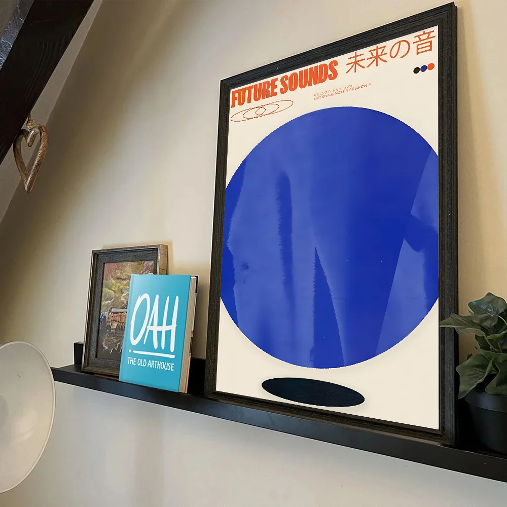 KSUMRET Jazz Kissa Nishikigoi affiche auto-adhésive Art papier imperméable autocollant café maison Bar salle décoration murale