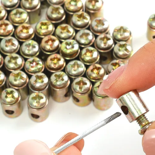 Imagen 2 del producto Abrazadera de tope de Cable de acelerador de motocicleta, ajustador de Cable de estrangulador Universal, hebilla de Metal para patinete eléctrico, bicicleta, Kart, accesorios ATV