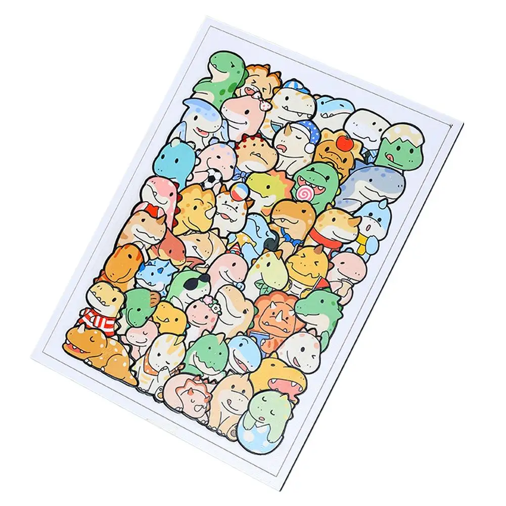 50 Stück Holz-Katzenpuzzles, Tier-Holzpuzzle, Stapelspielzeug, Lernpuzzle für Kinder, Jungen, Mädchen, Geschenke, Dekoration, Malerei – Detail 18