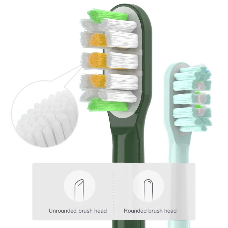 구리 프리 교체 칫솔 헤드 10 개 수카스 X3/X3U/X5, 음파 전동 칫솔 노즐 헤드 스마트 브러시 헤드