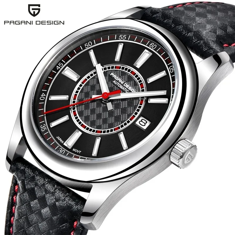 PAGANI DESIGN PD1778 Men's Automatic Mechanical Watch, 40mm Dial, Japan NH35A Movement, AR-Coated Sapphire Crystal, 316L Stainle