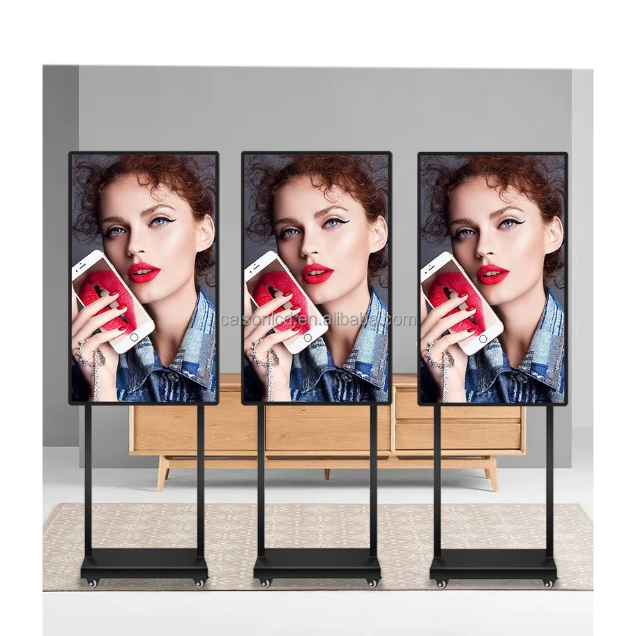 43-дюймовый сенсорный цифровой стенд 1000-5000 нит для использования в помещении и на открытом воздухе, Android, высокая яркость, рекламный ЖК-дисплей