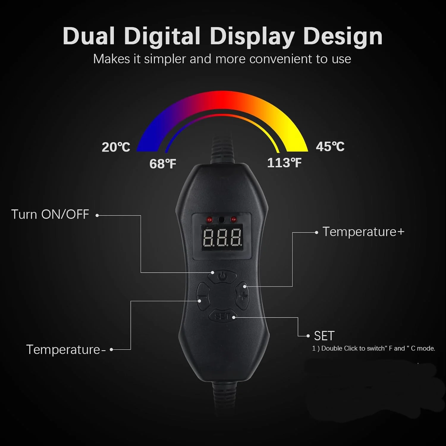 Plant Growth Heating Pad 50W 110V/220V Heating Mat Plants With Thermostat Quick Heating Temperature Regulation Pets Heat Mat
