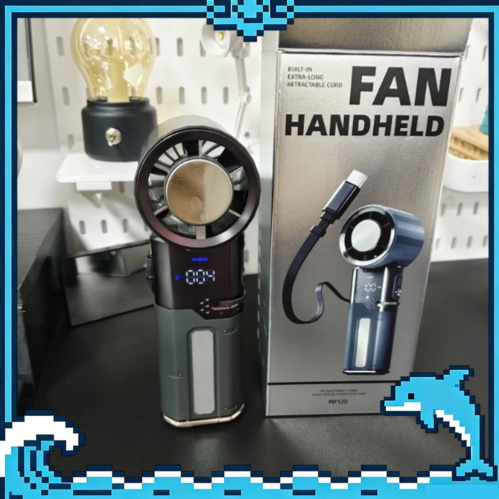 Mave MF120 Handheld Small Fan Semiconductor Refrigeration Handheld Fan Double Batteries Long Battery Life Light Weight For Gifts