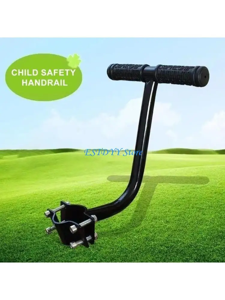 

G6DE Bicycles Back Seats Handle Rear Seats Armrest Children Armrest Safety Handle Grip Bikes Steerer Control Seats Handle
