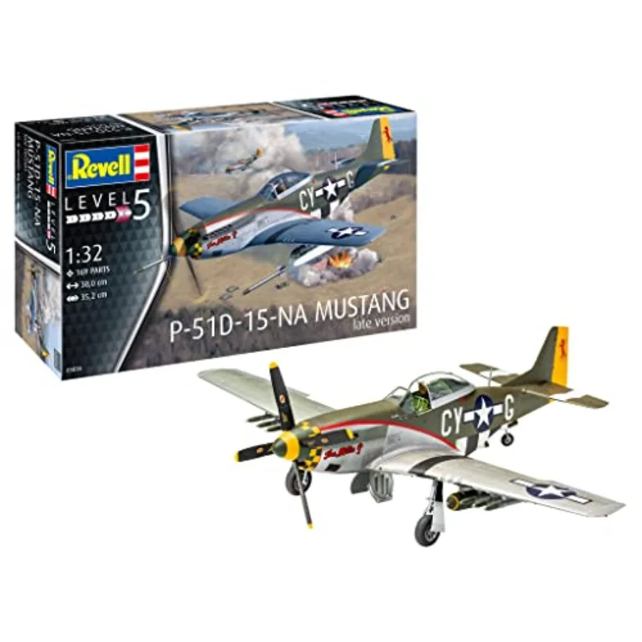 03838 P-51D-15-NA Mustang Late Version 1:32 Scale Unbuilt/Unpainted Plastic Model Kit