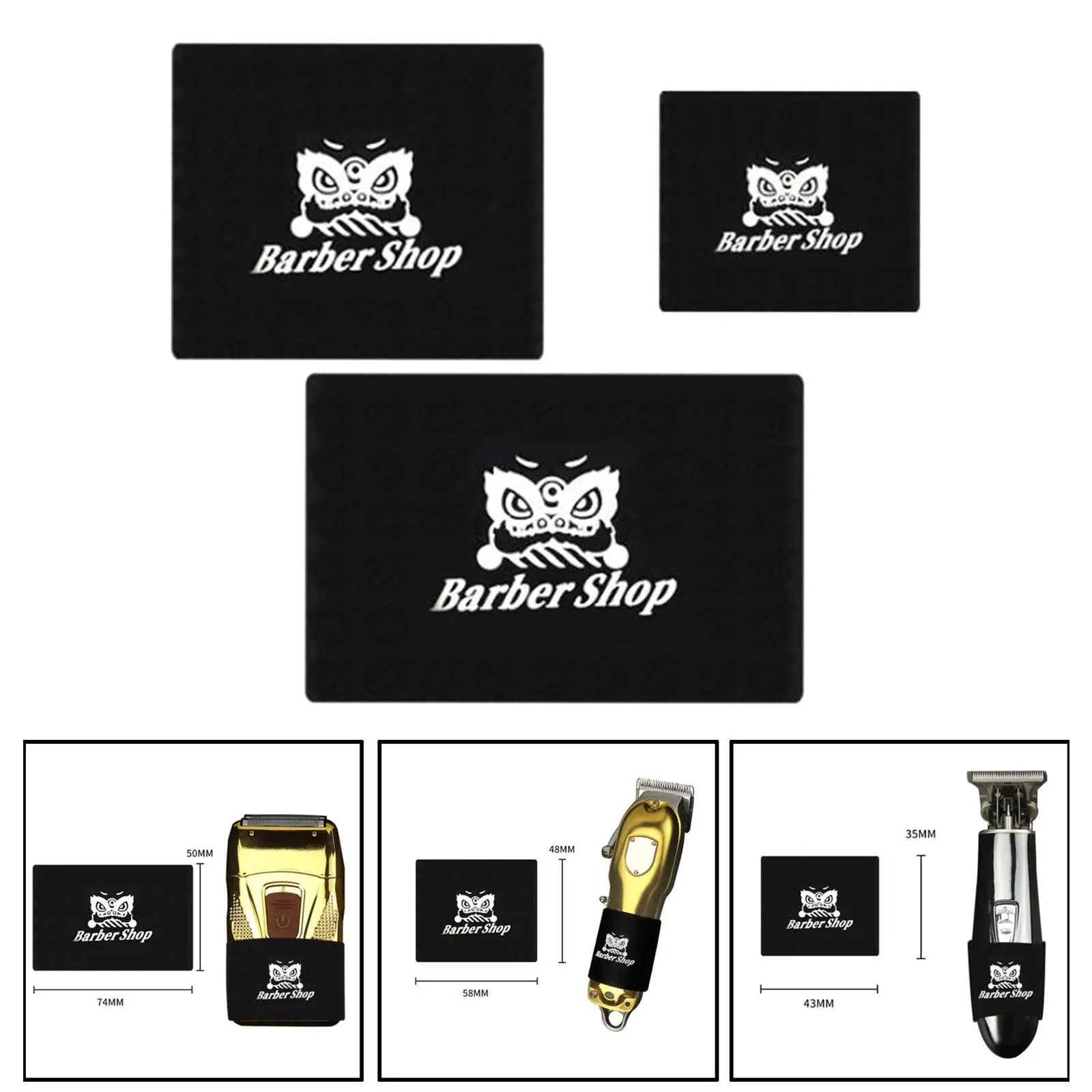 أربطة قبضة شعر من السيليكون ، سهلة التركيب وإزالة الجزء ، حلاق ، 3 إكسسوارات كم