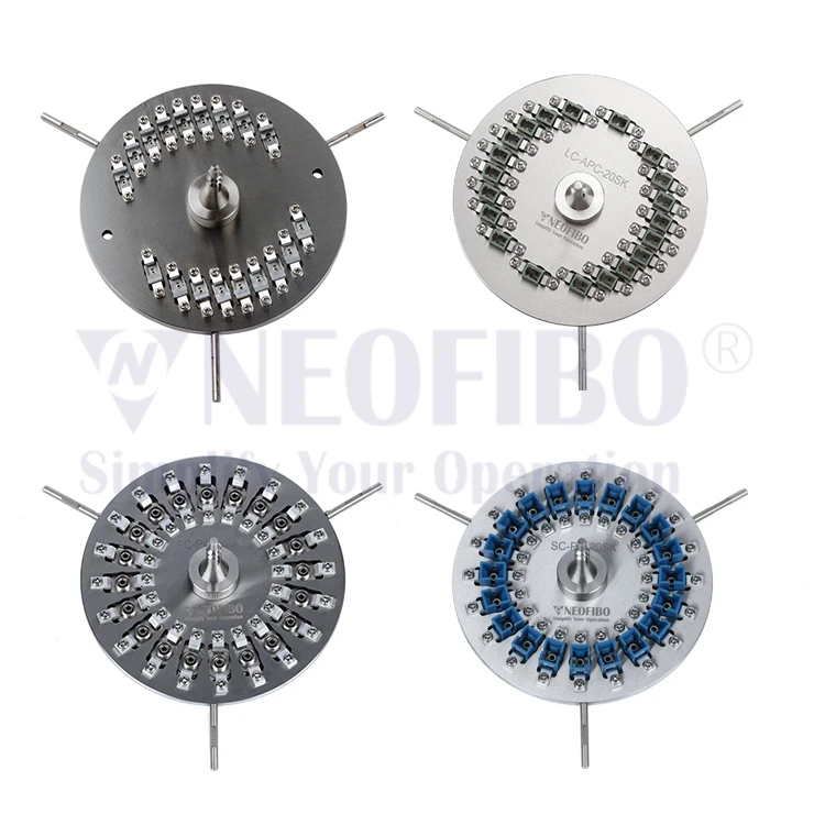 Neofibo LC-APC-20SK 20 Konektor LC Pemegang Pemegang Jig untuk Konektor Kabel Patch Perlengkapan Pemoles Serat Optik
