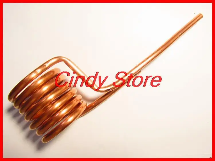 1PC ZVS coil T2 copper induction heating coil copper tube 6mm quenching tapless heating head DIY