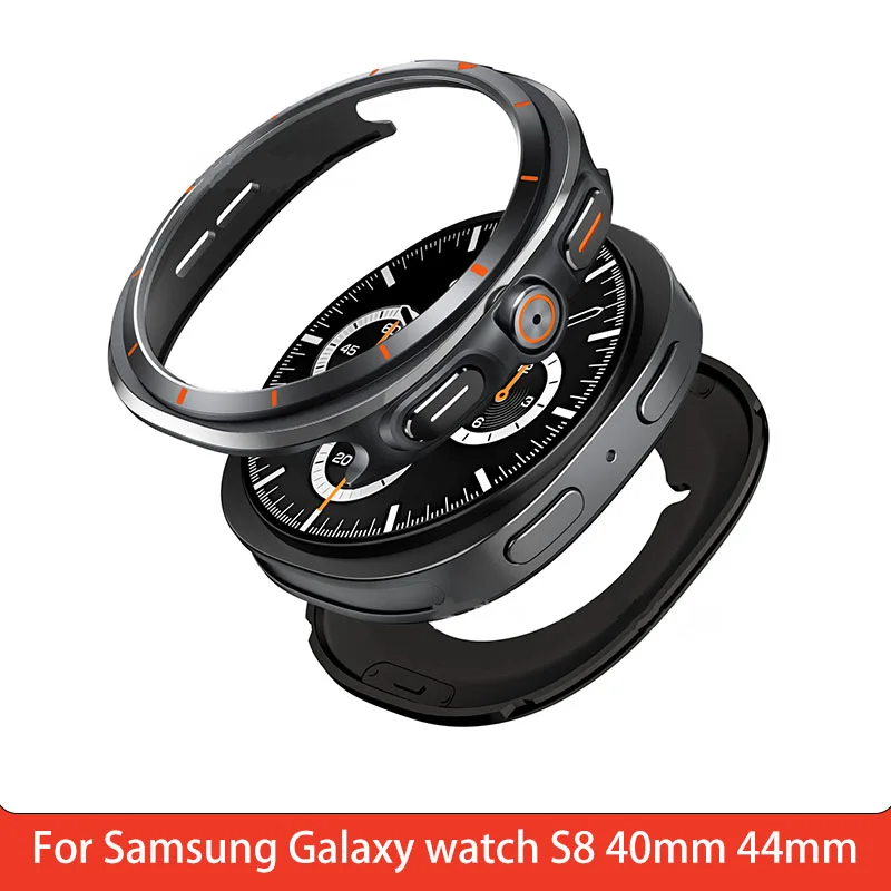 For Samsung Galaxy watch S8 40mm 44mm Metal Protection Case watch Protection Cover
