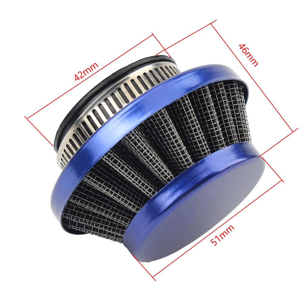 Mushroom Head Motorcycle Air Filter For 2 Stroke 47cc 49cc Mini Quad ATV Dirt Pocket Bike Carburetor Intake Cleaner