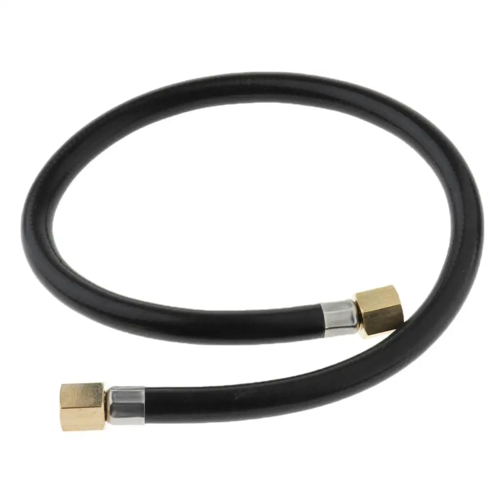RV Gas Grill Fire Pit Heater Propane Hose PVC 3 8 Inch Female Flare Swivel Ends Low Pressure Extension with QCC1 Type1 Connector