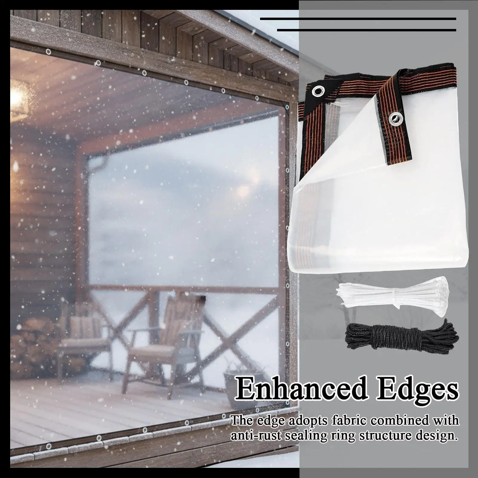 

Chicken Coop Cover Snowproof Patio Enclosure Waterproof Greenhouse Tarp For Gardening Winter Shed Patio Roof Outside Room Tent