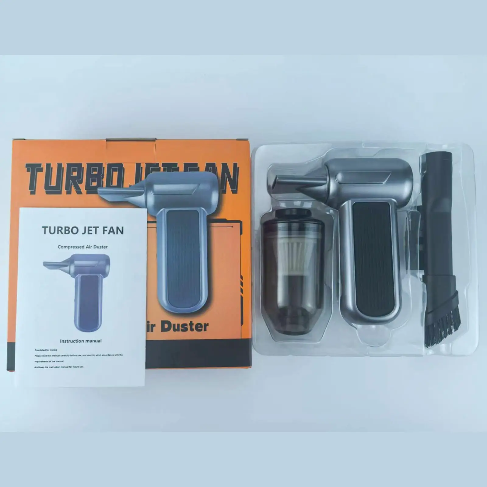 Cordless Electric Air Duster Vacuum Cleaner with Nozzle Handheld Powerful Blower for Car Computer Cleaning