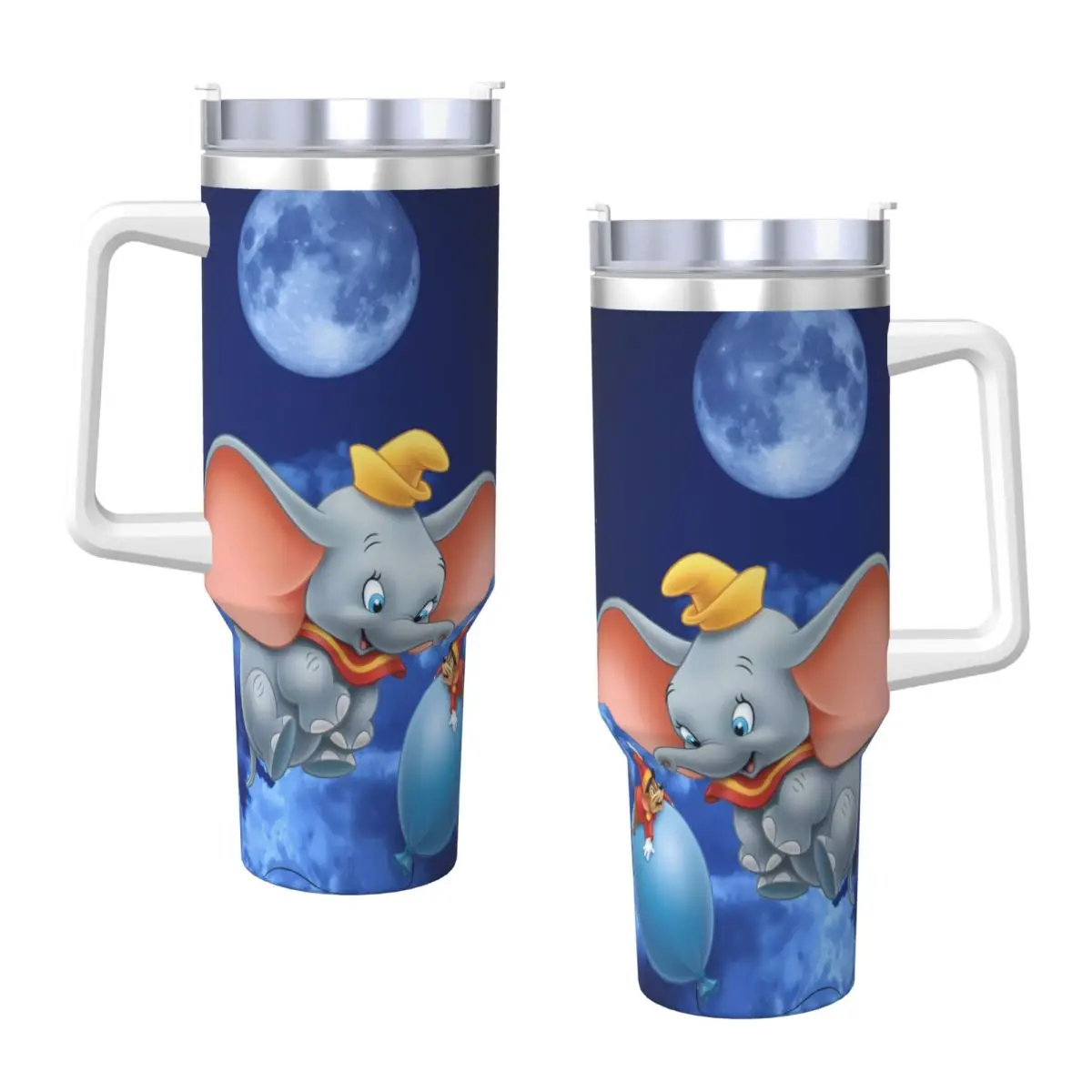 Stainless Steel Tumbler Dumbo   Thermal Cups Heat Preservation Cold Drink Car Mugs Camping Design Water Bottle