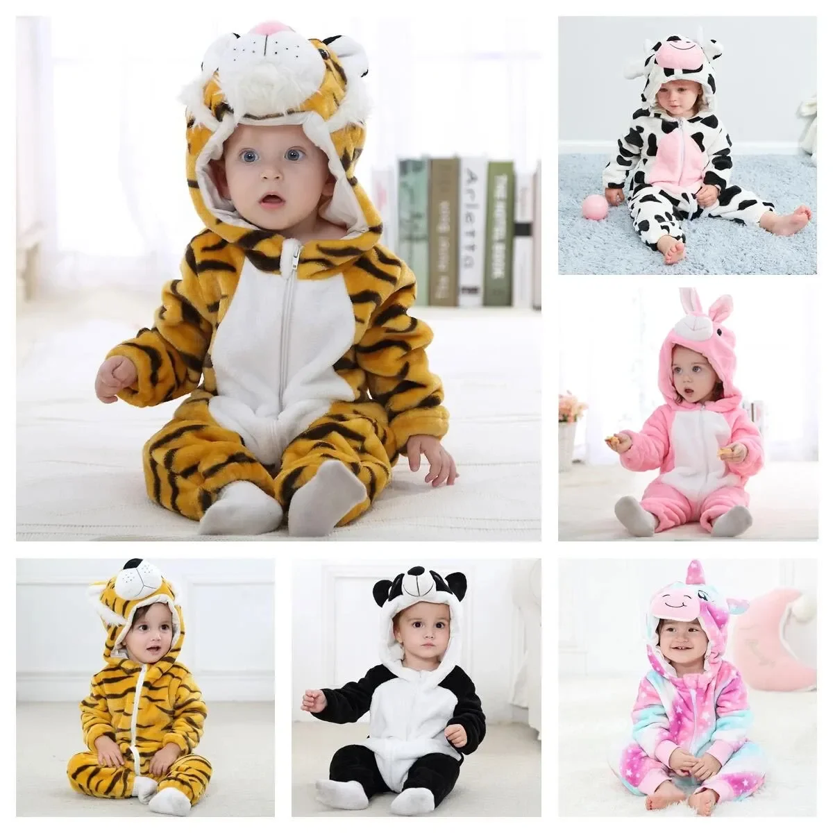 

Kigurumi Baby Cute Tiger Stitch Cartoon Rompers for Newborns Bodysuit Children Girls Boys Jumpsuit Babies Onesies Baby Costumes