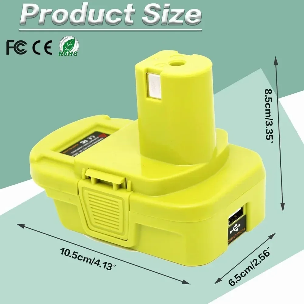 Imagem -06 - Dewalt Bateria Conversor Adaptador 20v Max Milwaukee 18v Converter Bateria Llithium para Ryobi Broca de Ferramentas Elétricas Dm18rl