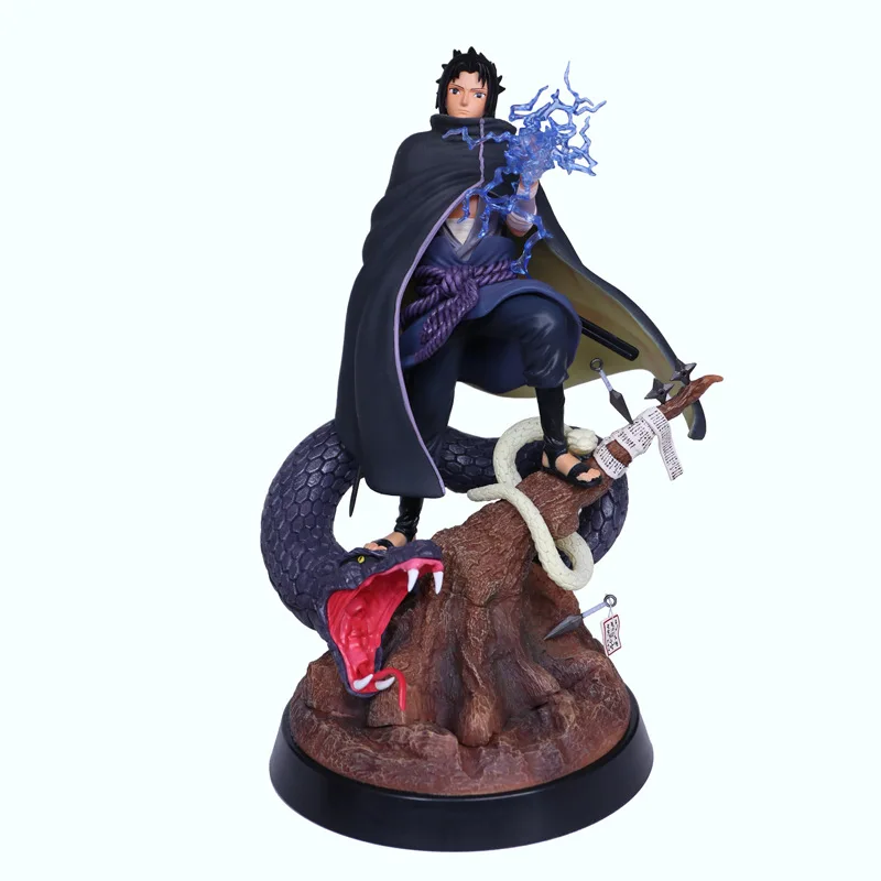 Anime Uchiha Sasuke with Aoda GK PVC Action Figure Game Statue Collection Manga Model Kids Toys Doll Gifts 33cm