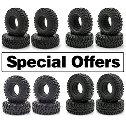 4pcs 1.9 Inch Rubber Tyre 96-108-115mm For 1/10 Rc Crawler Car Trax Trx4 Axial Scx10 Wraith Rc4wd Yikong Rgt Wrangler 1.9 Wheel