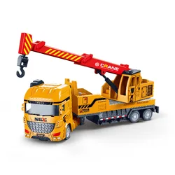 Simulation Inertial Engineering Truck Crane Truck Lifting Rescue Transport Vehicle Model Children's Toy Birthday Gift B209