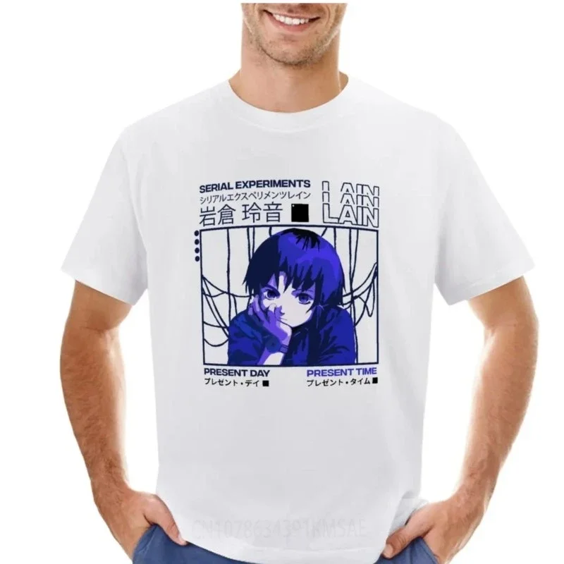 Serial Experiments Lain T-Shirt customizeds plain blanks t shirt men