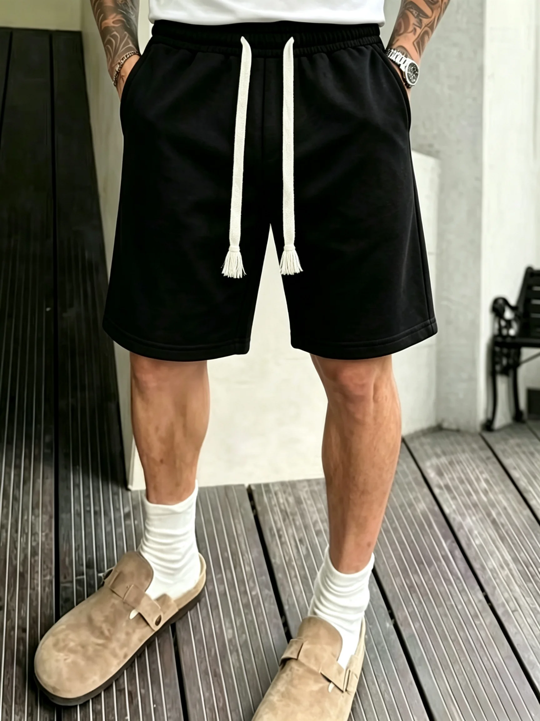 2026 Summer New Drawstring Shorts Men Casual Jogger Sweathshorts Casual Classic Workout Gym Running Sports Board Shorts
