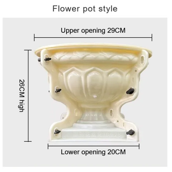 Перила в стиле цветочного горшка, декоративная пластиковая форма для литья бетона, устойчивая к старению и деформации, многоразовая, простая в эксплуатации