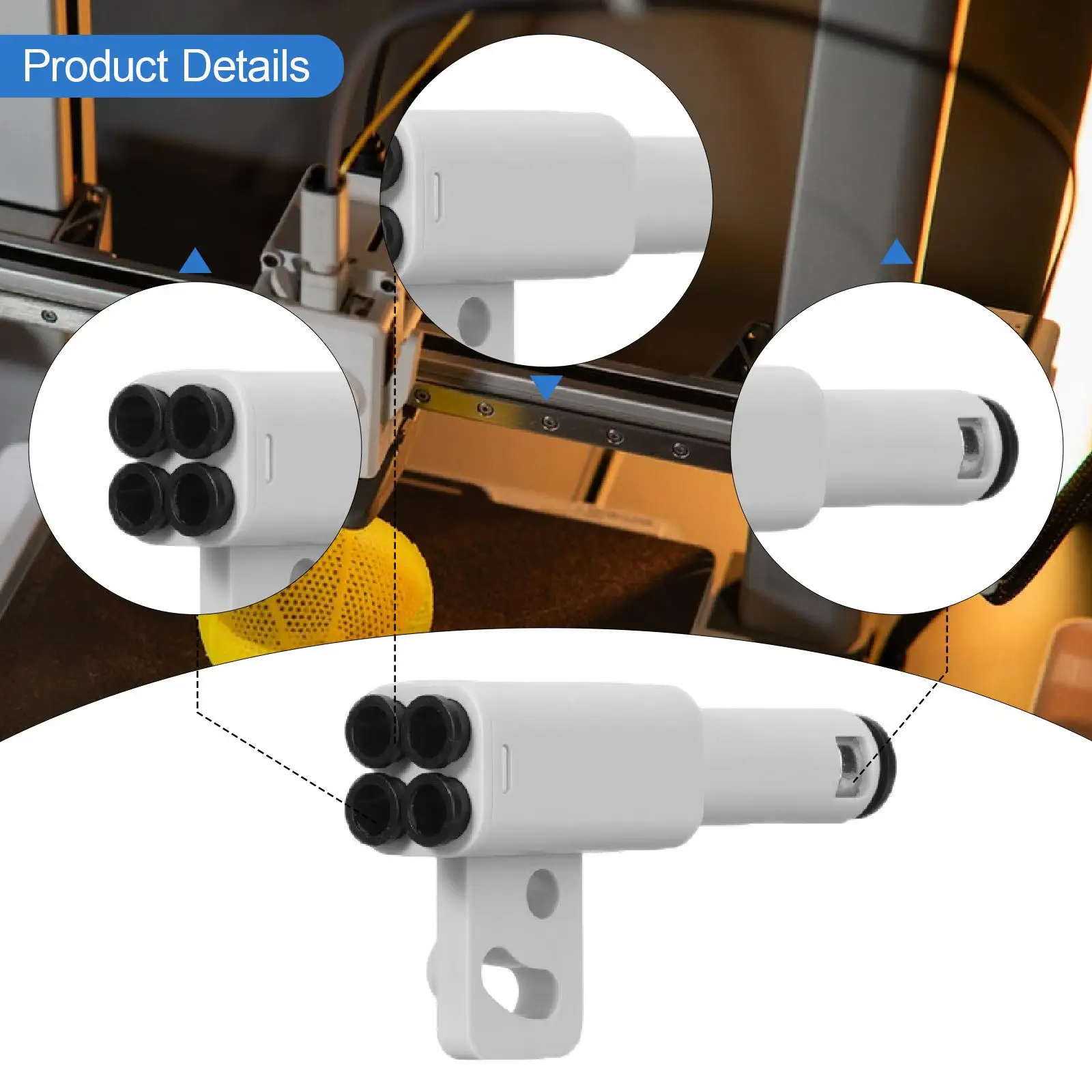 Material Tube Extension Port Lightweight Easy to Install for P1S High Performance 3D Printer Part Accessories Feeding Modules