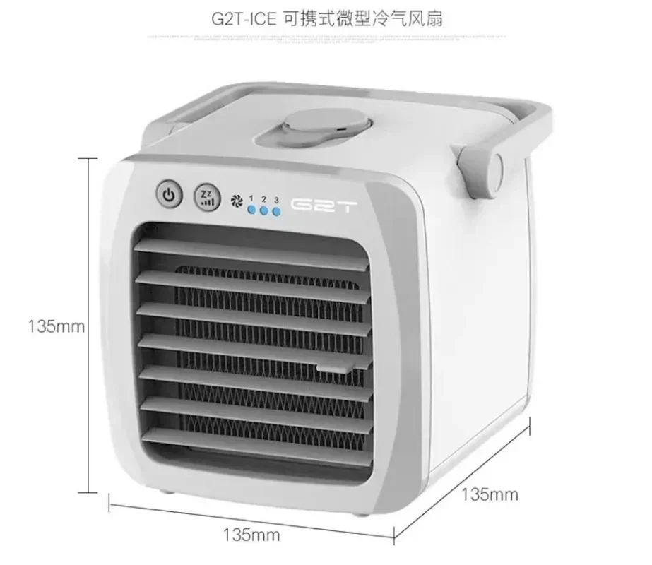 useful Household Desktop Small Chiller Air Conditioner Fan USB Portable Mobile Air Conditioner Fan with Charger Mini Spray Chill