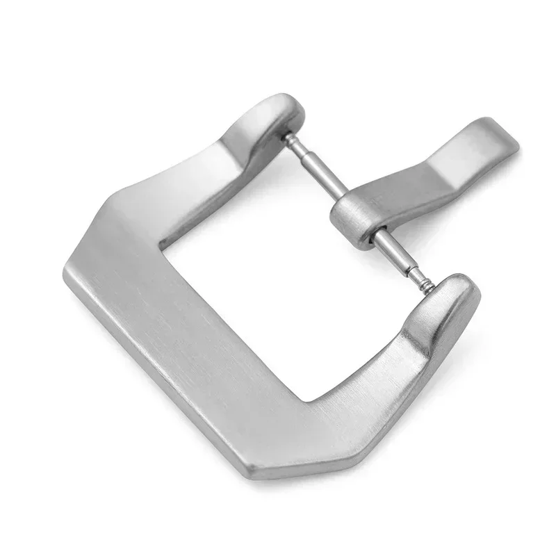 18 20 22 24 مللي متر محفورة ريترو الفولاذ المقاوم للصدأ مشبك ساعة أسود فضي معدن نحى حزام (استيك) ساعة المشبك اكسسوارات #5