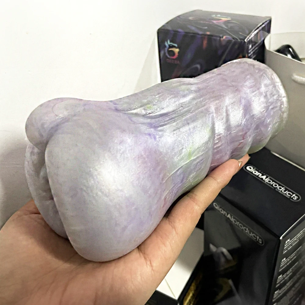 GEEBA Dog Shaped Male Masturbator Silicone Artificial Vagina Masturbation Cup For Men Realistic Pocket Pussy Sex Toys