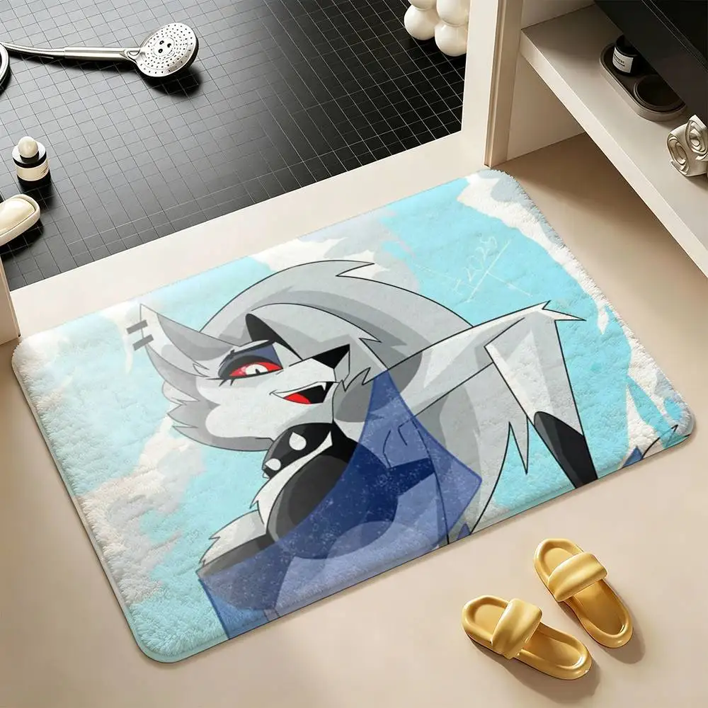 Helluva Boss Loona  Shower Room Absorbent Small Floor Mat Soft Comfortable Decorative Foot Mat